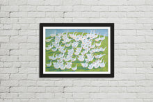 Load image into Gallery viewer, 100 Geese - Framed Watercolour Print
