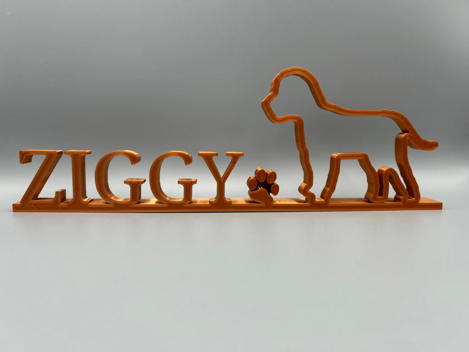 Dog/Pet Home Decoration - Personalised with Name and Breed