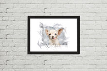 Load image into Gallery viewer, Framed Watercolour Style Pet Portrait
