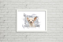 Load image into Gallery viewer, Framed Watercolour Style Pet Portrait
