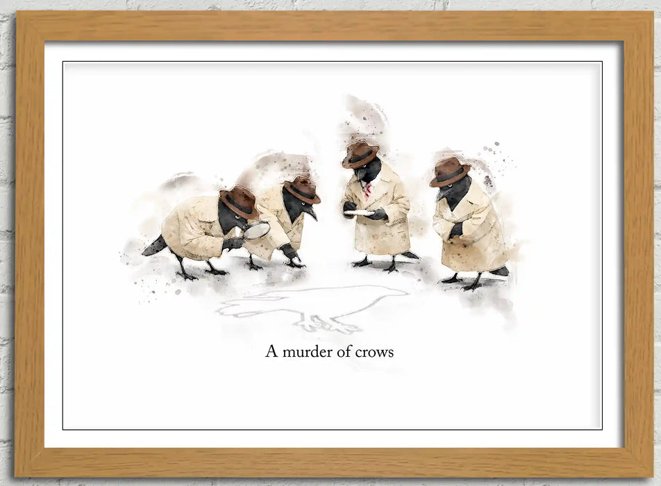A Murder of Crows – Framed Wall Art Print