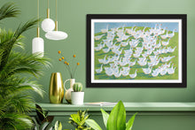 Load image into Gallery viewer, 100 Geese - Framed Watercolour Print
