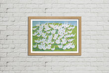 Load image into Gallery viewer, 100 Geese - Framed Watercolour Print
