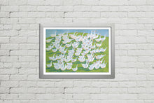 Load image into Gallery viewer, 100 Geese - Framed Watercolour Print
