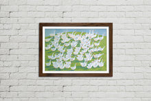 Load image into Gallery viewer, 100 Geese - Framed Watercolour Print
