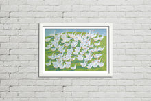 Load image into Gallery viewer, 100 Geese - Framed Watercolour Print
