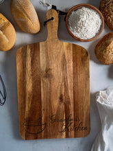 Load image into Gallery viewer, Large Acacia Serving Board - Grandma&#39;s Kitchen Personalised
