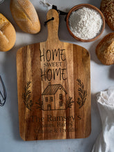 Load image into Gallery viewer, Large Acacia Serving Board - Personalised Names - Home Sweet Home
