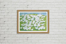 Load image into Gallery viewer, 100 Geese - Framed Watercolour Print
