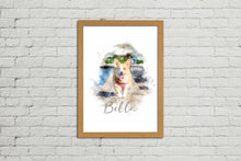 Load image into Gallery viewer, Framed Watercolour Style Pet Portrait
