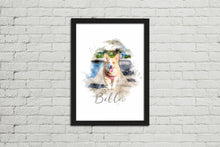 Load image into Gallery viewer, Framed Watercolour Style Pet Portrait
