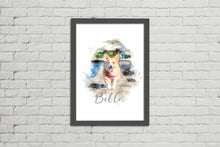 Load image into Gallery viewer, Framed Watercolour Style Pet Portrait
