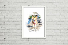 Load image into Gallery viewer, Framed Watercolour Style Pet Portrait
