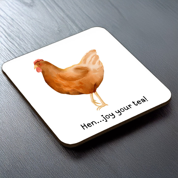 Farm animal watercolour coasters