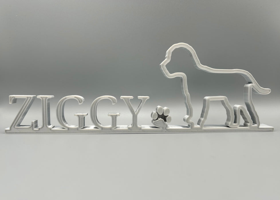 Dog/Pet Home Decoration - Personalised with Name and Breed