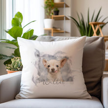 Load image into Gallery viewer, Watercolour Portrait Pet - Personalised Cushion
