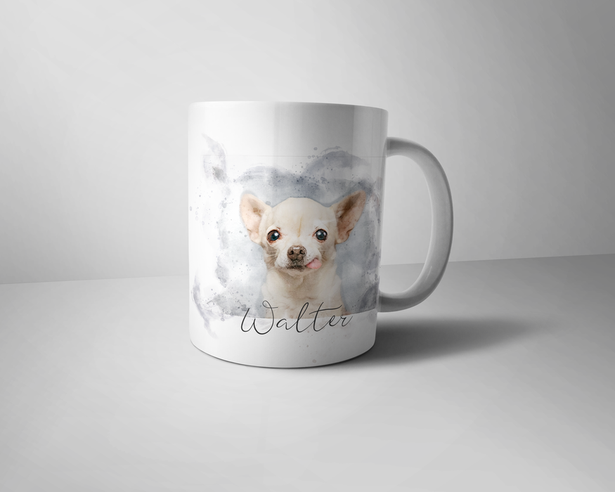 Watercolour Portrait Pet - Personalised Mug