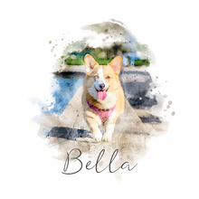 Load image into Gallery viewer, Watercolour Portrait Pet - Personalised Mug
