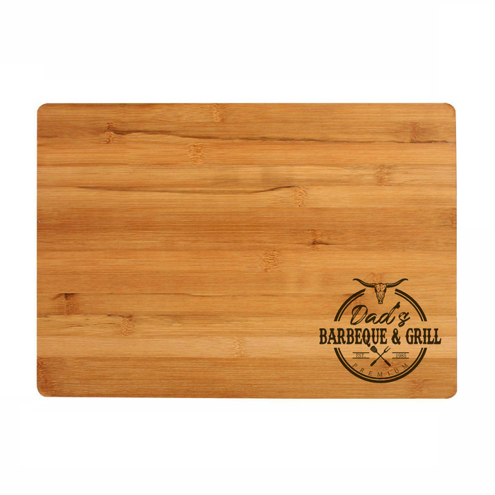 Barbeque & Grill Chopping / Serving Board - Skull Logo - Personalised