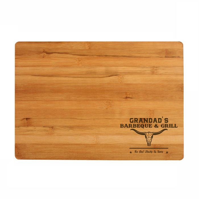 Barbeque & Grill Chopping / Serving Board - Ranch Skull Logo - Personalised