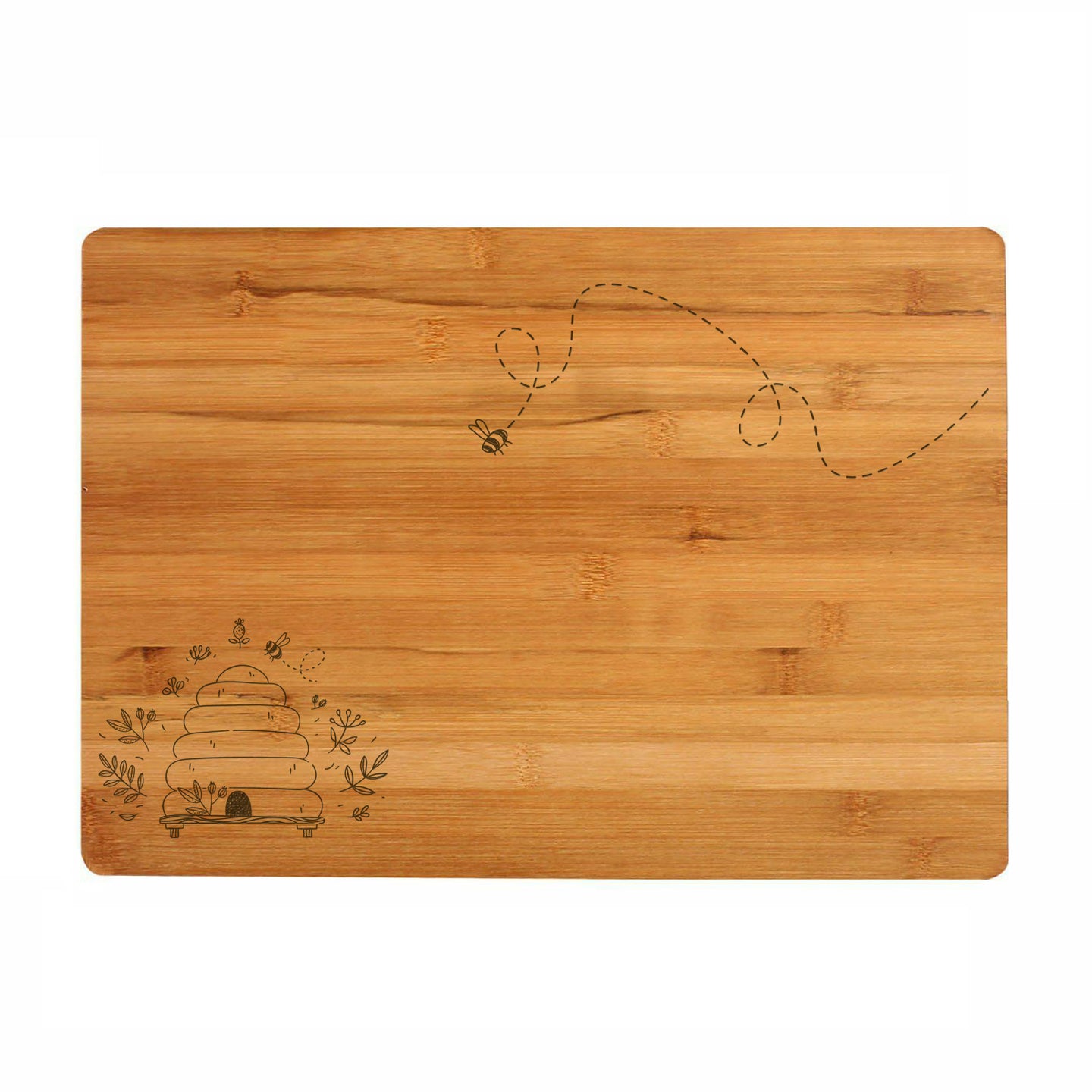 Honey Bee - Engraved Bamboo Serving Board