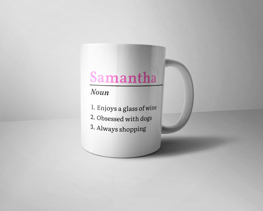 Name - Dictionary Definition Mug - Personalised