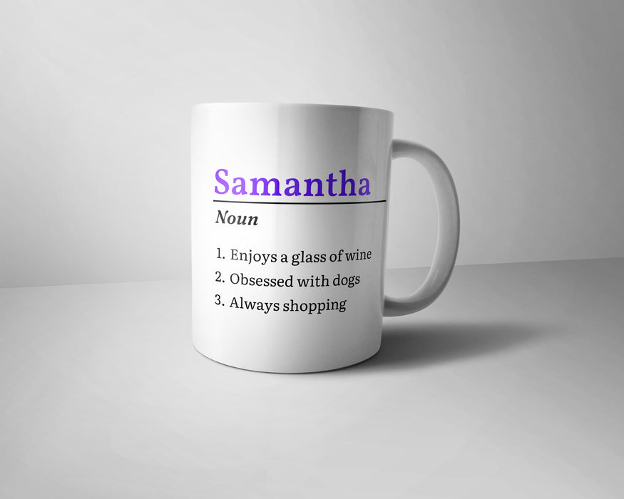 Name - Dictionary Definition Mug - Personalised