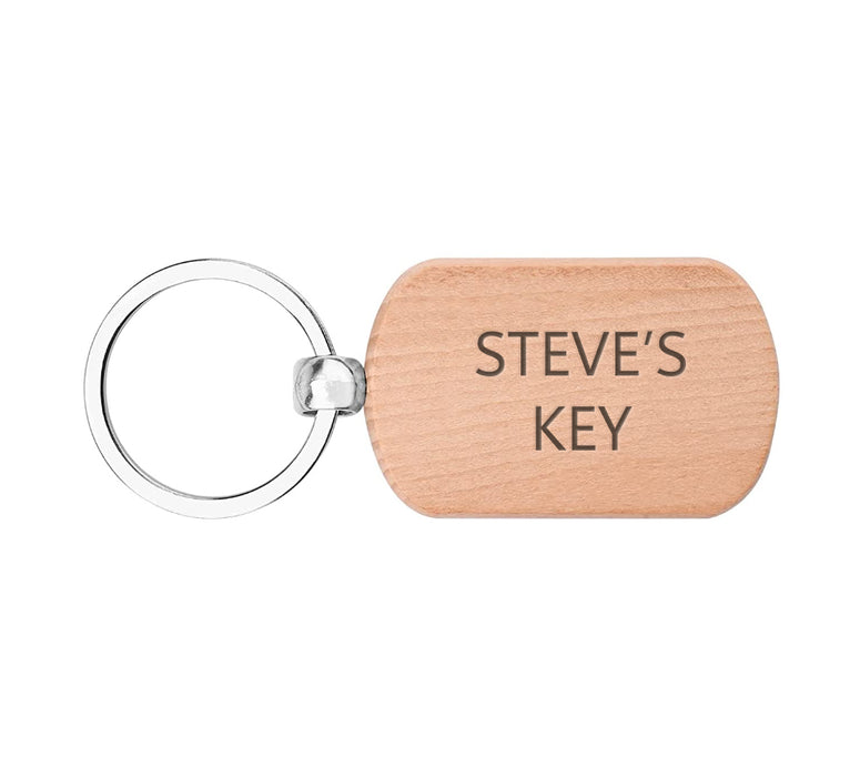 Personalised Text Key Ring