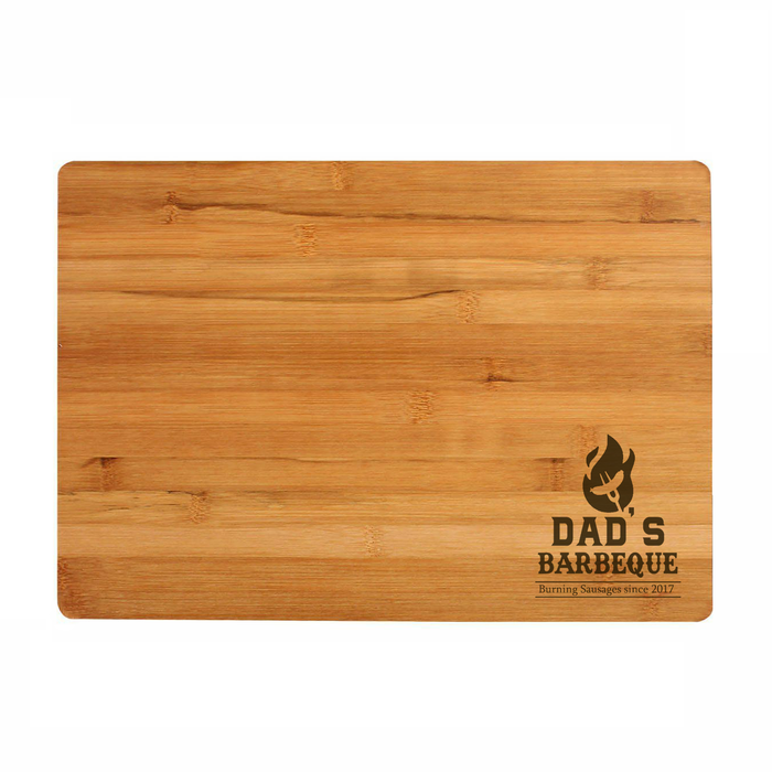 Barbeque / BBQ chopping / Serving Board - Flaming Sausage - Personalised